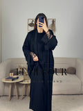 Abaya Élégance Dentelle Noire