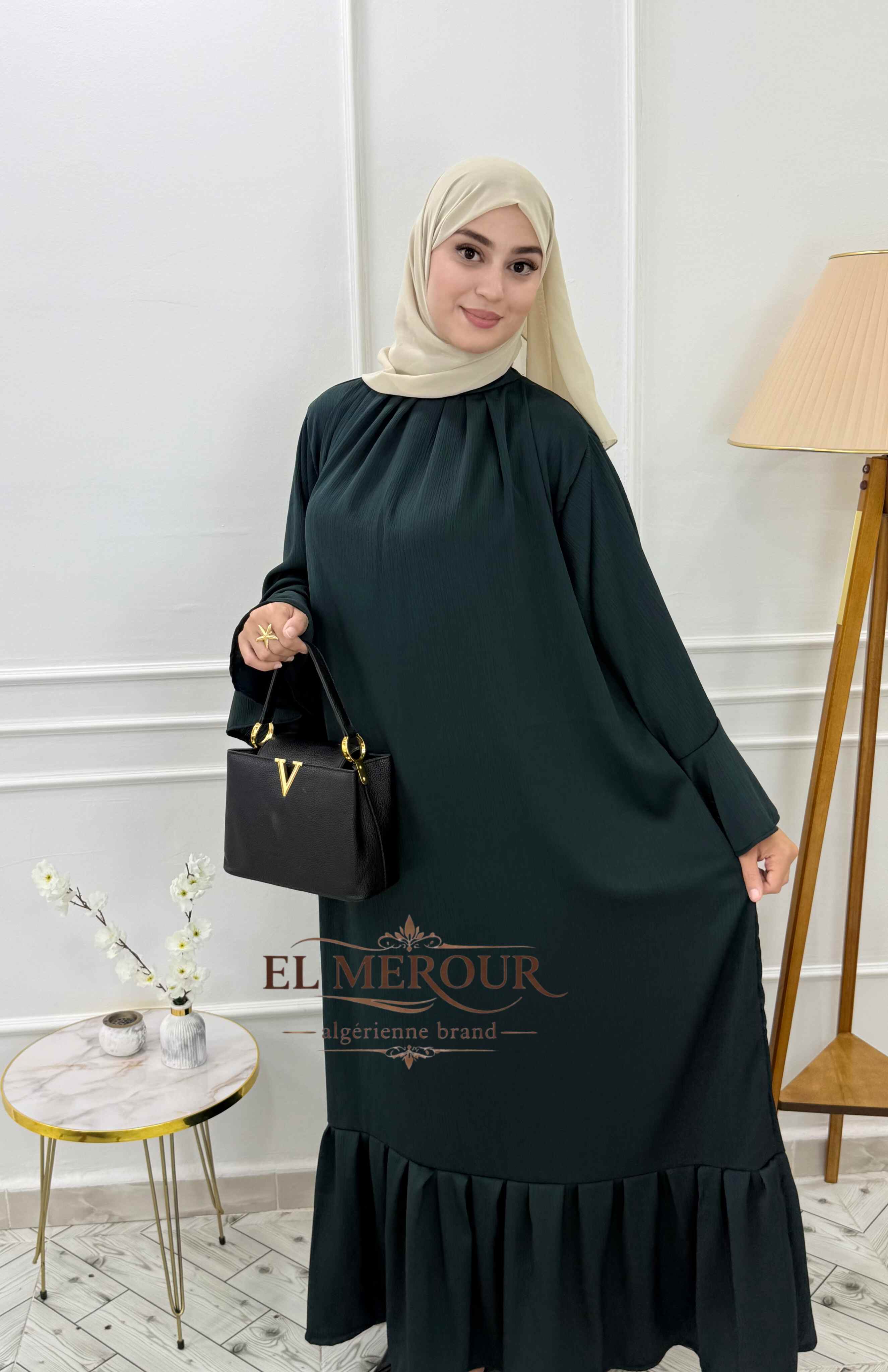 Robe modest volant